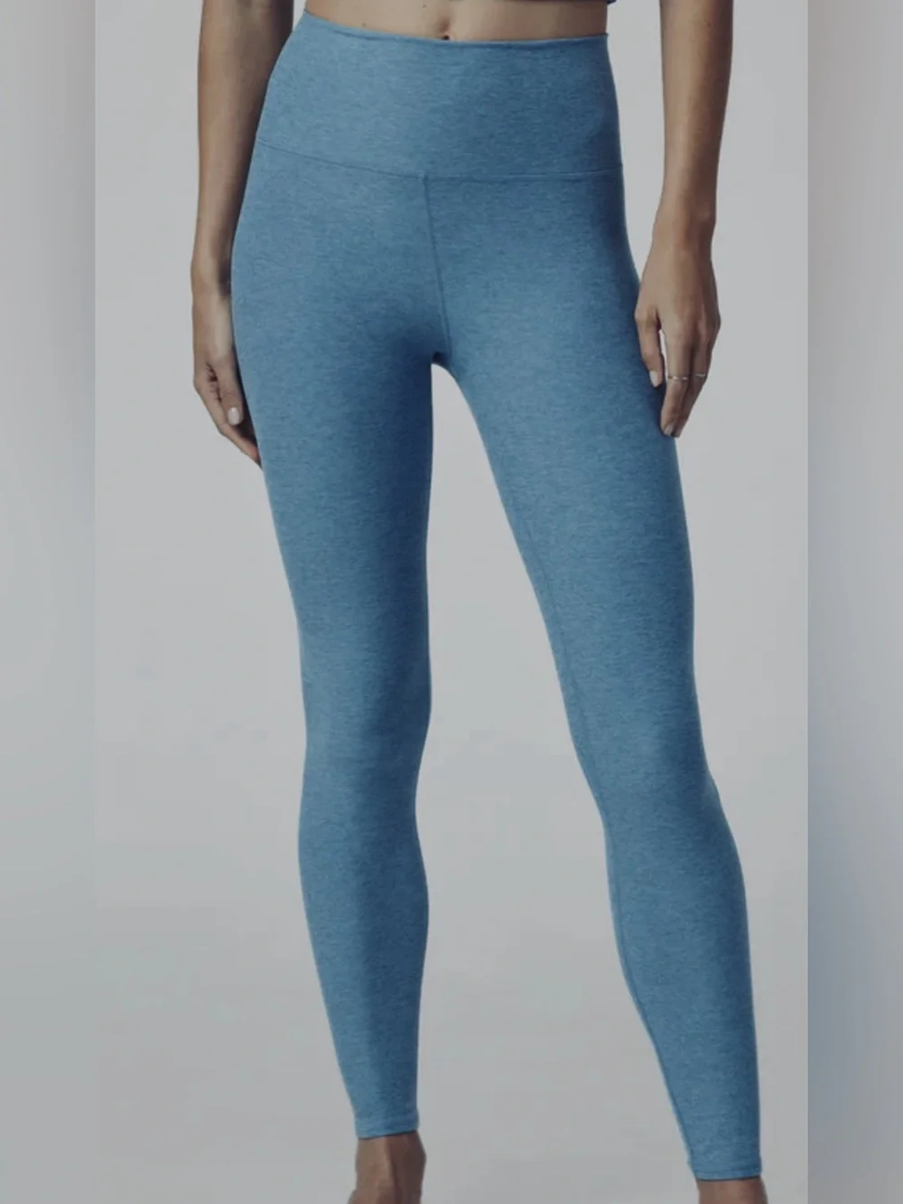 VUORI Clean Elevation Legging, Vibrant Blue Heather, Medium Regular, EUC